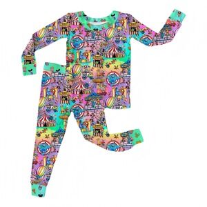 Serial Bamboo Thrifter Feral at the Circus Long Sleeve Set 12/18M NWT
